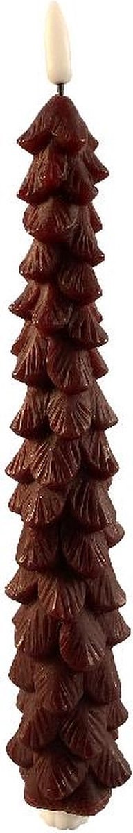 PTMD Kaars Led - 5x5x28 cm - Polyetheen - Rood