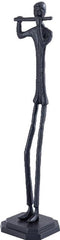 PTMD Kali Black Casted Alu Statue Man With Flute
