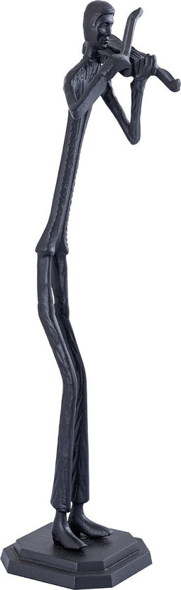PTMD Kali Black Casted Alu Statue Man With Violin