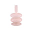 PTMD Kandelaar Berres - 10x10x15 cm - Glas - Roze