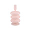 PTMD Kandelaar Berres - 10x10x20 cm - Glas - Roze