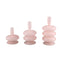 PTMD Kandelaar Berres - 10x10x20 cm - Glas - Roze