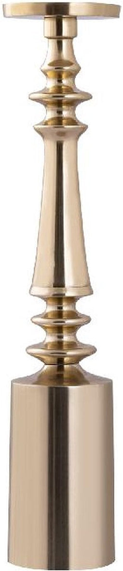 PTMD Kandelaar Deanna - 11x11x52 cm - Aluminium - Goud