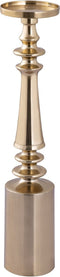 PTMD Kandelaar Deanna - 11x11x52 cm - Aluminium - Goud