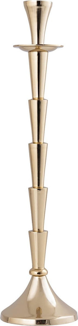 PTMD Kandelaar Denice - 11x11x40 cm - Aluminium - Goud