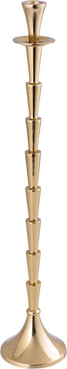 PTMD Kandelaar Denice - 11x11x53 cm - Aluminium - Goud