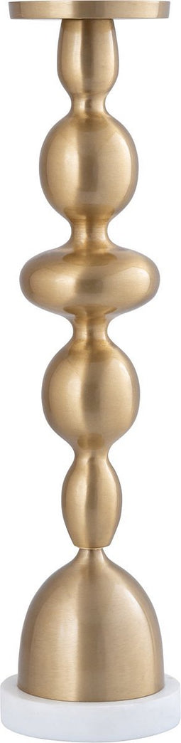 PTMD Kandelaar Gurditt - 12x12x51 cm - Aluminium - Goud