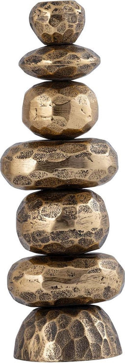 PTMD Kandelaar Kassam - 12x9x30 cm - Aluminium - Goud