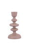 PTMD Kandelaar Lisanne - 10x10x20 cm - Aluminium - Beige