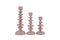 PTMD Kandelaar Lisanne - 10x10x20 cm - Aluminium - Beige