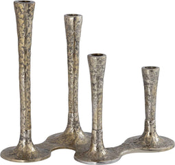 PTMD Kandelaar Lynette - 34x21x30 cm - Aluminium - Goud