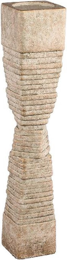PTMD Kandelaar Shayn - 15x15x70 cm - Cement - Brons