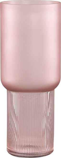 PTMD Kandis Ronde Vaas - H32,5 x Ø13 cm - Glas - Roze