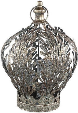 PTMD Kanji Lantaarn Theelicht - 27 x 26 x 37 cm - Ijzer - Goud