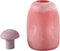PTMD Karlie Pink matte glass bulb vase purple top