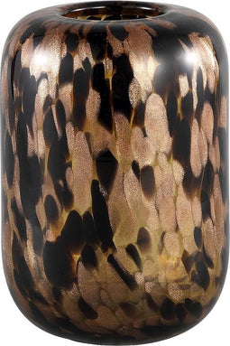 PTMD Karsten Ronde Vaas - H18,5 x Ø13,5 cm - Glas - Bruin