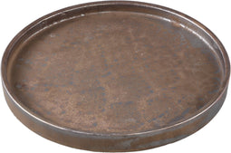 PTMD Kasim Bronze ceramic glazed plate round L