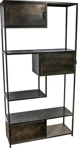 PTMD Kast Duana Playful Rusty Zwart Iron Hoog