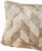 PTMD Kathleen Cream Artificial Fur Cushion Rectangle