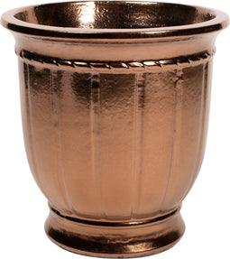 PTMD Kelsy Bronze Ceramic Pot Antique Round SV4