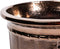 PTMD Kelsy Bronze Ceramic Pot Antique Round SV4