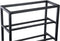 PTMD Kentyn Black Rectangle Iron Wine Rack Large