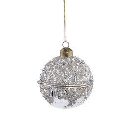 PTMD Kersthanger Xmas Karen - 10x10x10 cm - Glas - Transparant