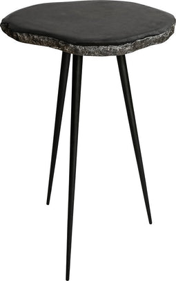 PTMD Khine Bijzettafel - 40 x 50 x 80 cm - Marmer/Metaal - Zwart