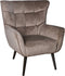 PTMD Kian Fauteuil - H98 x Ø83 cm - Velvet - Zand