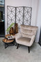 PTMD Kian Fauteuil - H98 x Ø83 cm - Velvet - Zand