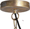 PTMD Kieran Gold Iron Hanging Lamp With Round Plates