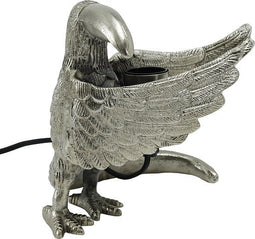 PTMD Kina Tafellamp - 24 x 17 x 21 cm - Aluminium - Zilver