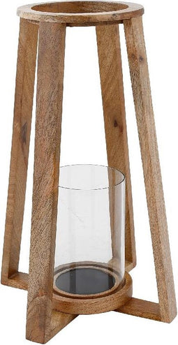 PTMD Klaas Lantaarn - H36 x Ø30 cm - Hout - Bruin