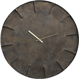 PTMD Klok Erdin - 49x5x49 cm - Metaal - Zwart