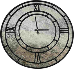 PTMD Klok Jack - 70x3x70 cm - Glas - Zwart