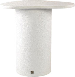 PTMD Krysta White Mdf Coffee Table Organic Shape L