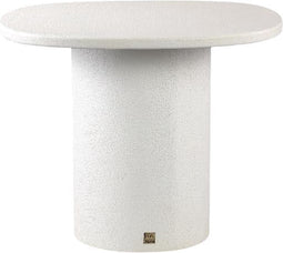 PTMD Krysta White Mdf Coffee Table Organic Shape S