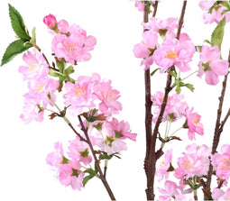 PTMD Kunstbloem Bloesem - 50x30x95 cm - Plastic - Roze