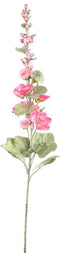 PTMD Kunstbloem Hollyhock - 65x26x114 cm - Plastic - Roze