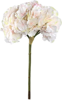 PTMD Kunstbloem Hortensia - 16x28x54 cm - Kunststof - Creme/roze