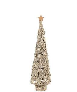 PTMD Kunstkerstboom Kaidi - 15x15x55 cm - Zeegras - Naturel