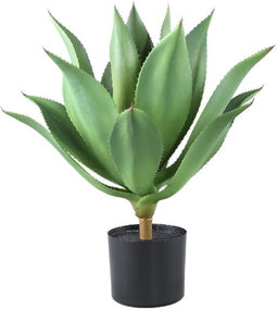 PTMD Kunstplant Agave - 50x50x56 cm - Plastic - Groen