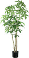 PTMD Kunstplant Money Tree - 65x65x150 cm - Plastic - Zwart