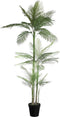 PTMD Kunstplant Palm - 160x160x248 cm - Plastic - Zwart