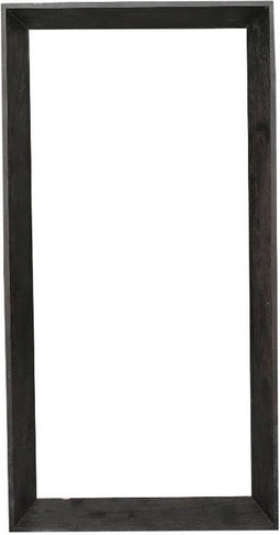 PTMD Kyro Black Acacia Wood Rectangle Mirror Large