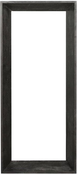PTMD Kyro Black Acacia Wood Rectangle Mirror Small