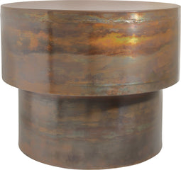 PTMD Kys Copper Iron Side Table Round SV2