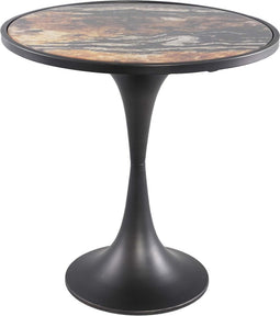 PTMD Laiko Ronde Bijzettafel - H45 x Ø45 cm - Metaal - Bruin