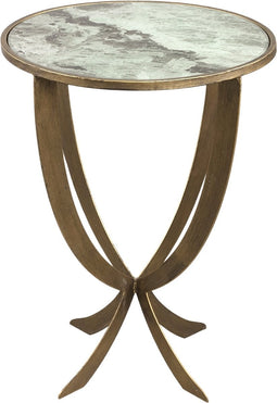 PTMD Laiko Ronde Bijzettafel Ster - H62 x Ø45 cm - Metaal - Wit