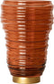 PTMD Lane Brown Glass Ribbed Swirl Stormlight L